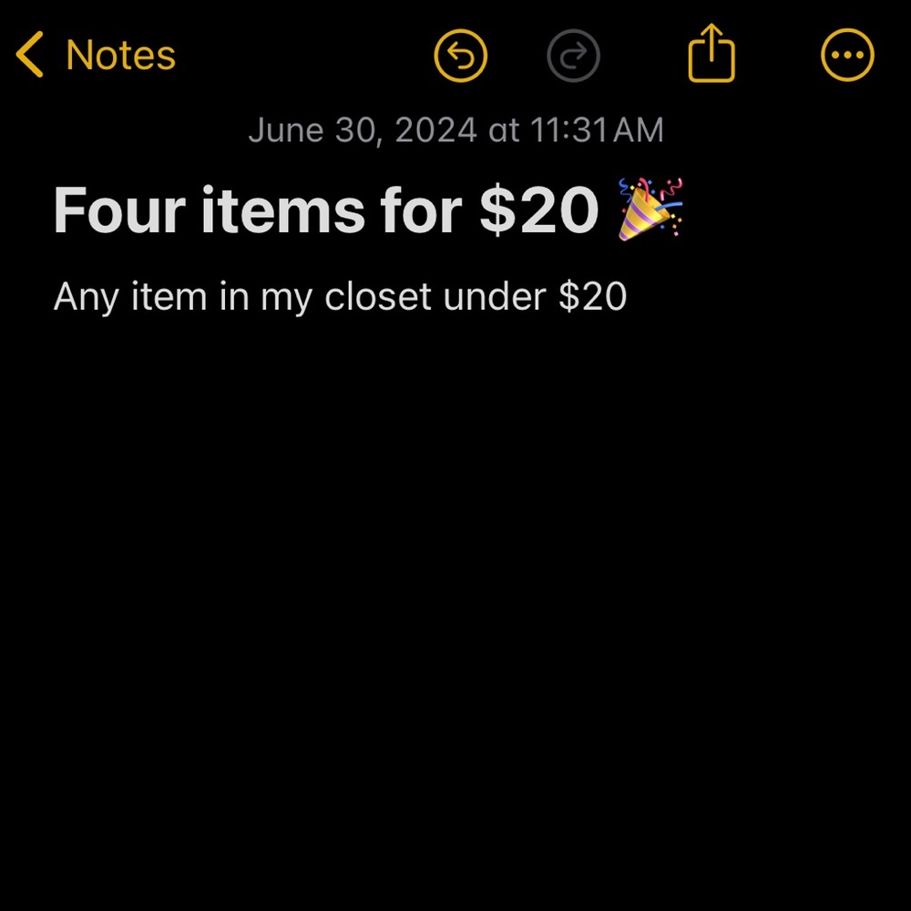 4 for $20!